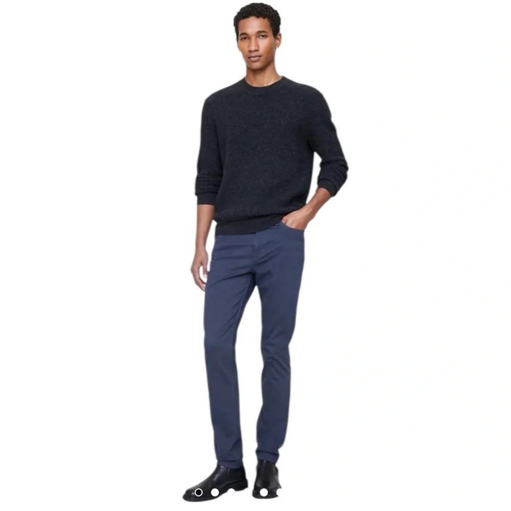 Banana republic men's navy blue stretch chino or traveler pants SZ 38